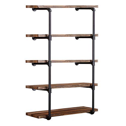 Amazon.com: Tianman Industrial Wall Mount Iron Pipe Shelf